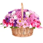 Корзина с цветами Горячий поцелуй